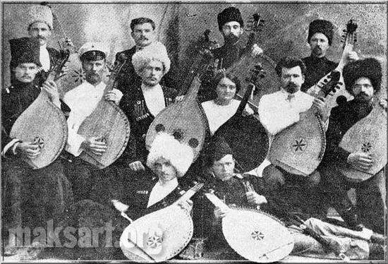 Бандуристы Кубани. Фото 1913 г.